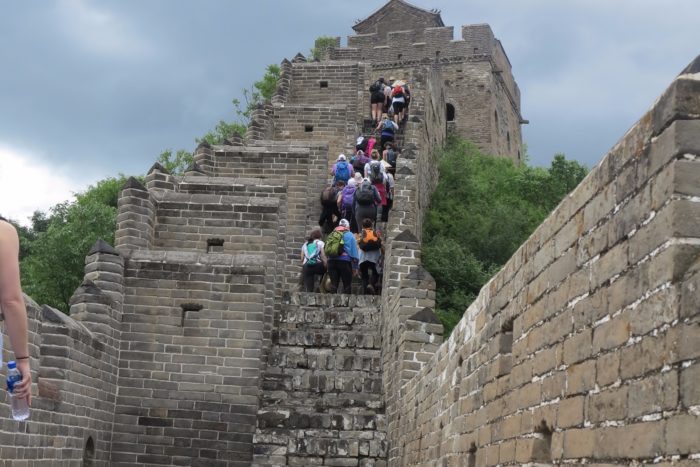 Scaling a section of Great Wall of 2014